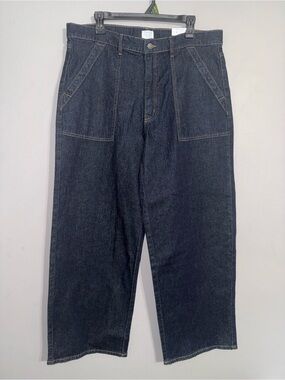 Time and Tru Women’s Dark Wash Utility Trouser Jeans Size 16